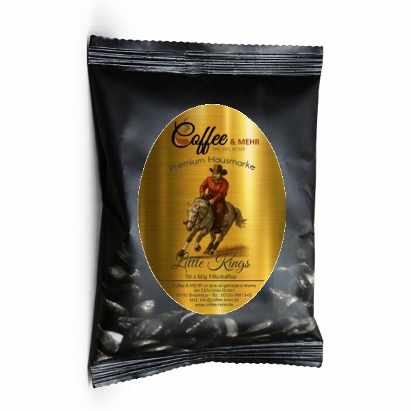 Coffee&MEHR little Kings Röstkaffee gemahlen 50 x 60g